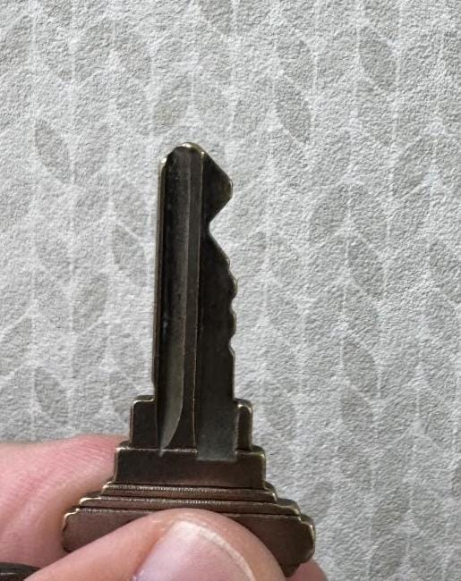 Freshly cut Schlage house key
